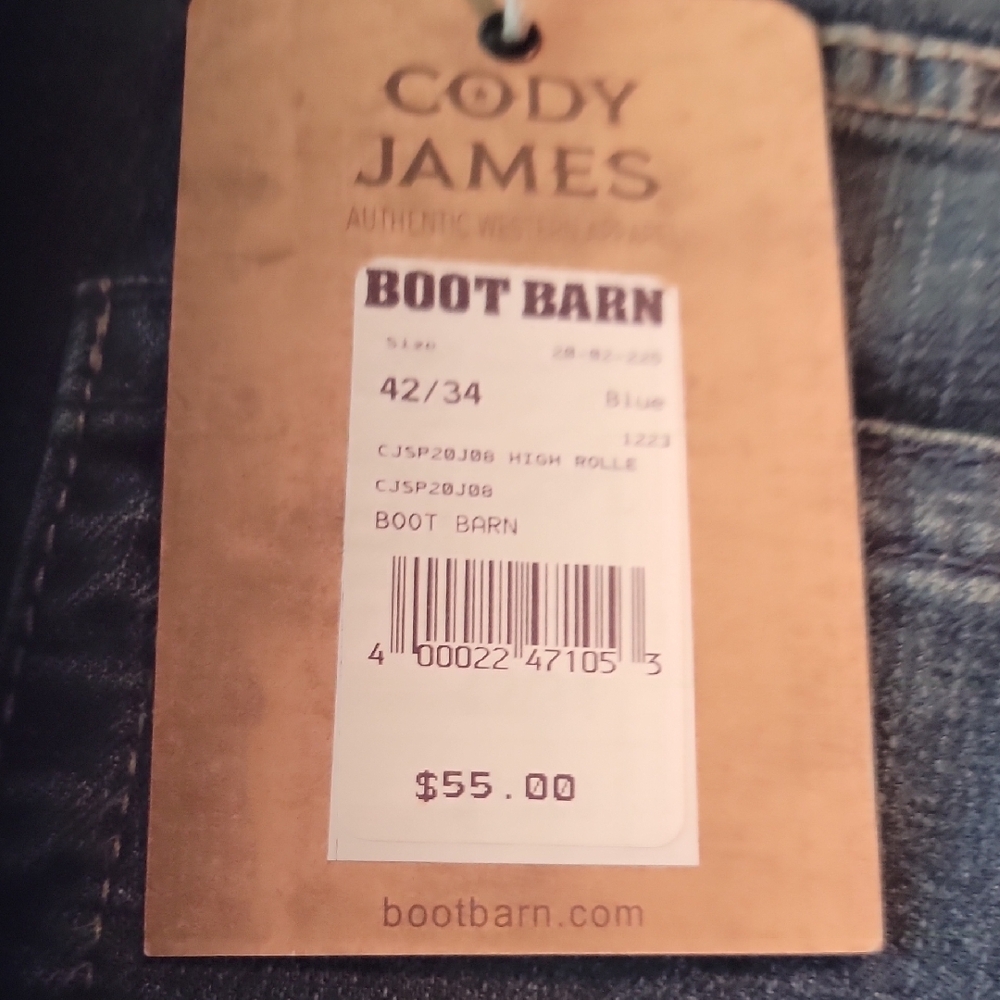 Blue Straight Jeans Stackable Style - image 3